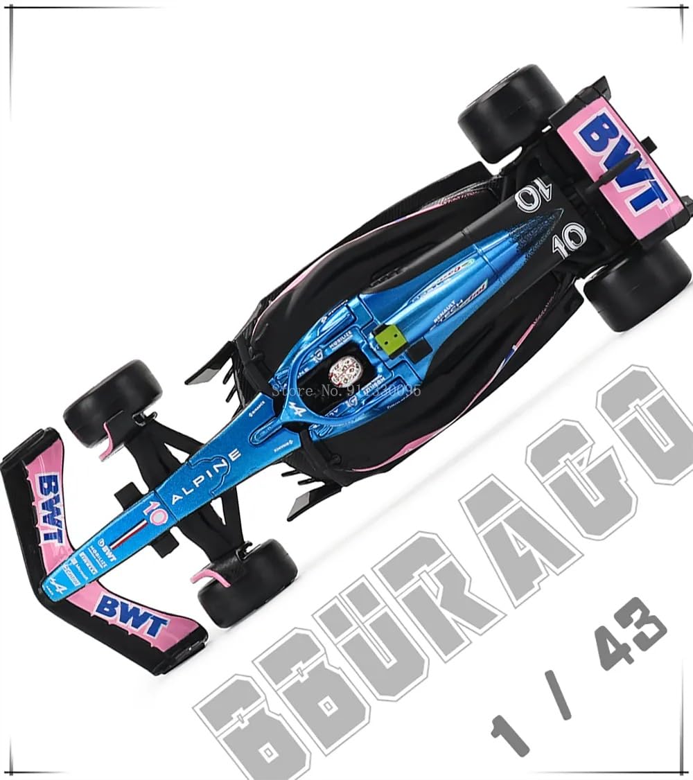 Amazon.com: Xiangtat 1:43 2023 BWT Alpine F1 Team A523 10# Pierre